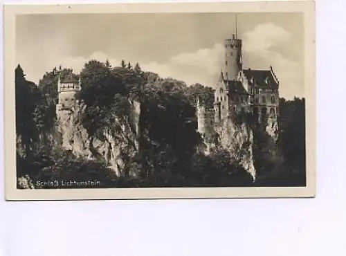 Schloß Lichtenstein mit Forsthaus gl1928 14.482