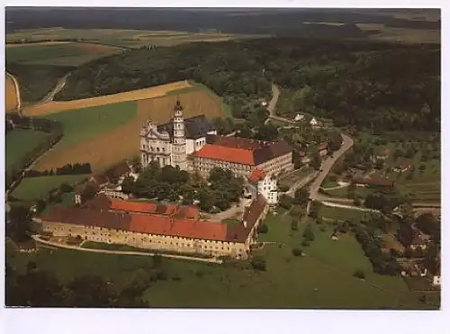Neresheim Württ. Abteikirche Luftbild ngl 14.683
