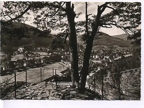 Herrenalb Schwarzwald vom Falkenstein gl1956 17.330