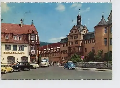 Bad Mergentheim Schloß und Schloß-Café gl1961 30.087