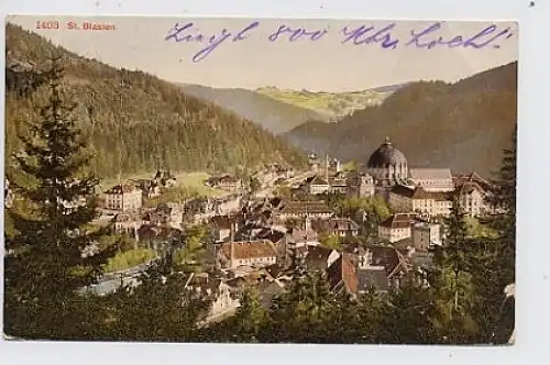 St.Blasien in seinem Tal gl1909 30.367