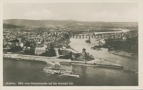 Koblenz Panorama Deutsches Eck ngl 134.002