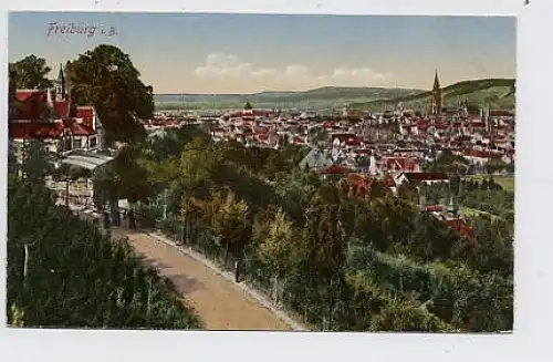 Freiburg i.Br. Blick auf die Stadt gl1923 30.451