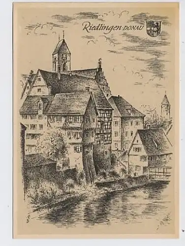 Riedlingen a.d.Donau Künstler-AK ngl 30.826