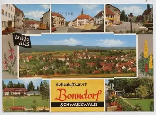 Bonndorf Schwarzwald 6 Ansichten gl1975 30.767