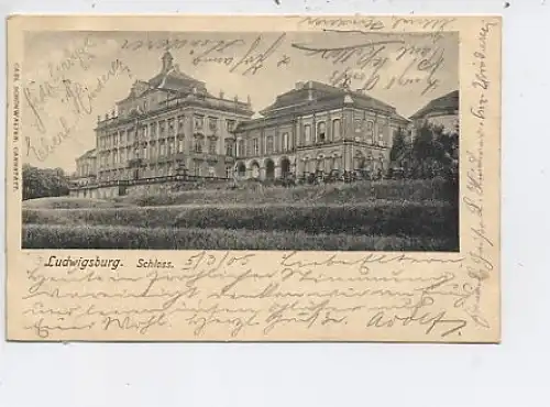 Ludwigsburg Schloß Garten-Seite gl1905 46.175