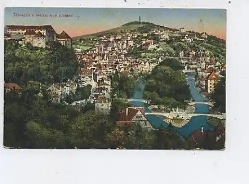 Tübingen a.Neckar von Westen gl1914 47.936