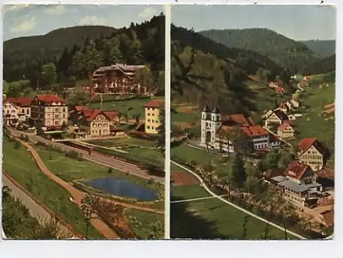 Rippoldsau Schwarzwald 2 Ansichten 1965 48.456