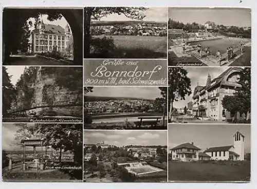 Bonndorf Schwarzwald 9 Ansichten gl1971 30.769