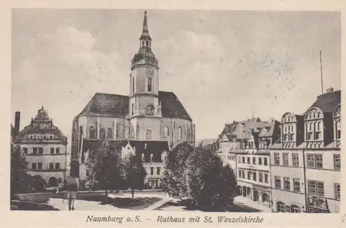 Naumburg a.S. Rathaus mit St. Wenzelskirche ngl 92.308