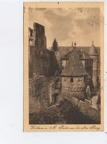 Wertheim a.Main Partie von der alten Burg gl1932 47.946