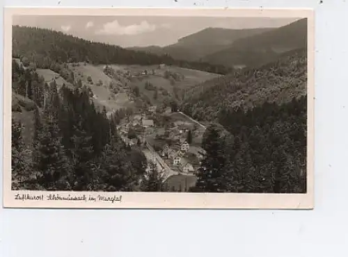 Schönmünzach Murgtal Schwarzwald gl1954 47.930