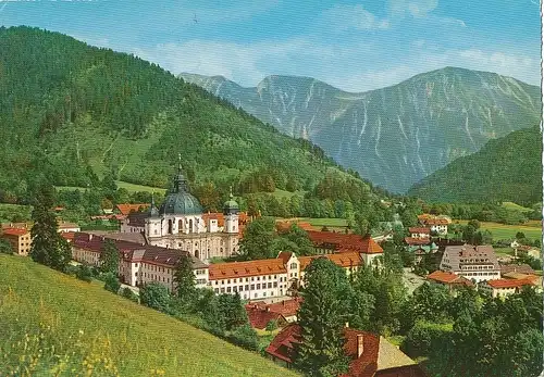 Kloster Ettal gegen Krottenkopfgruppe gl1968 120.001