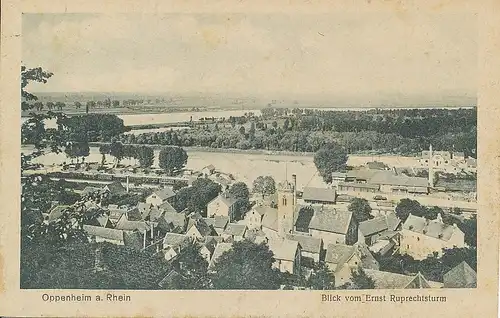Oppenheim Blick vom Ernst Ruprechtsturm gl1920 130.811