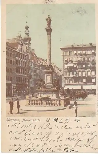 München Mariensäule gl1899 C2371