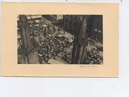 Freiburg i.Br. Blick auf den Markt FotoAK ngl 48.461