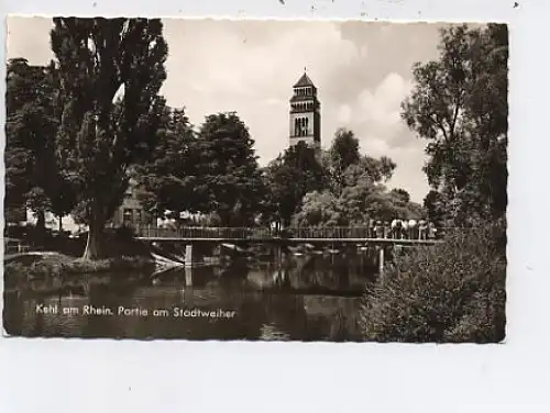 Kehl a.Rhein Partie am Stadtweiher gl1977 48.514