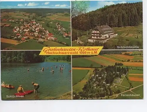 Grafenhausen-Rothaus Schwarzwald 4 Bilder gl1984 48.725