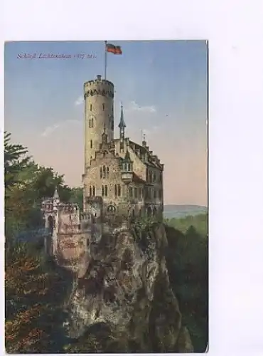 Schloß Lichtenstein mit Schloßstempel ngl 49.073