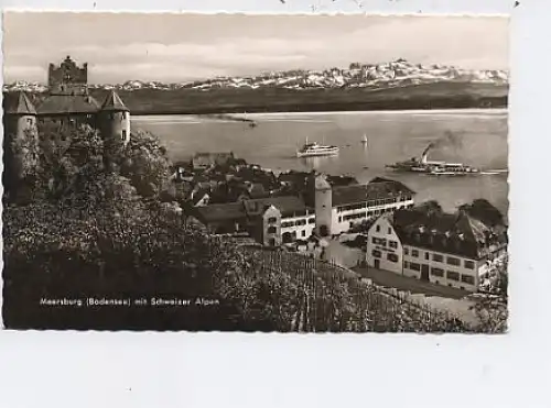 Meersburg am Bodensee mit Alpen-Sicht ngl 49.020