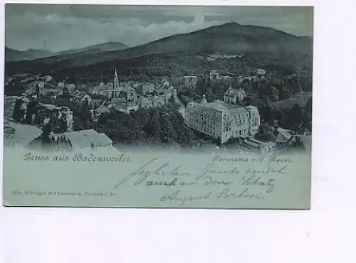 Badenweiler Panorama von der Ruine gl1901 49.065