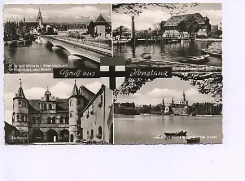 Konstanz Bodensee 4 Ansichten gl1965? 49.077