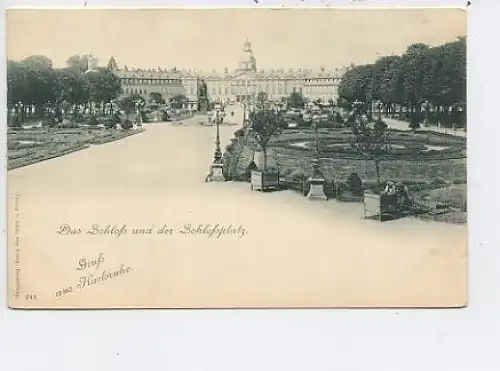 Karlsruhe Blick auf's Schloß ngl 48.868