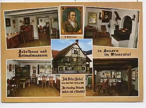 Joh.Peter Hebel in Hausen im Wiesental ngl 48.970