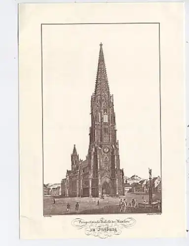 Freiburg i.Br. Münster (Herder-Litho 1821) ngl 48.799