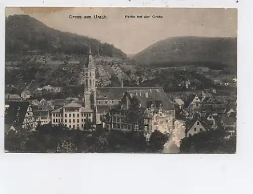 Bad Urach Partie bei der Kirche gl1910? 48.831