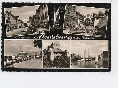 Meersburg am Bodensee 5 Ansichten gl1961 49.018