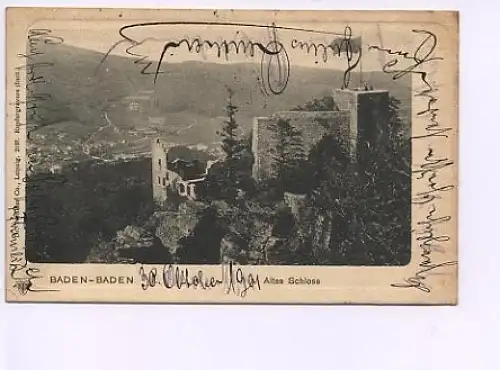 Baden-Baden Altes Schloß gl1901 49.062