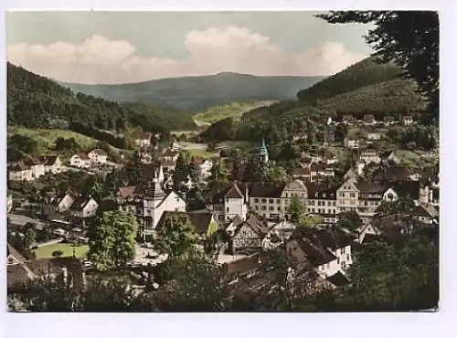 Herrenalb Schwarzwald Blick >>Gaistal gl1965 49.156