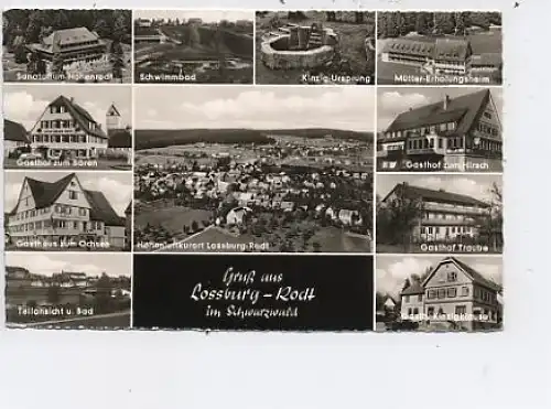 Lossburg-Rodt Schwarzwald 11 Ansichten gl1960? 48.978