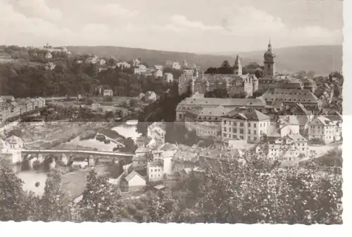 Weilsburg Lahn Schloß und Lahnbrücke gl1967 64.225