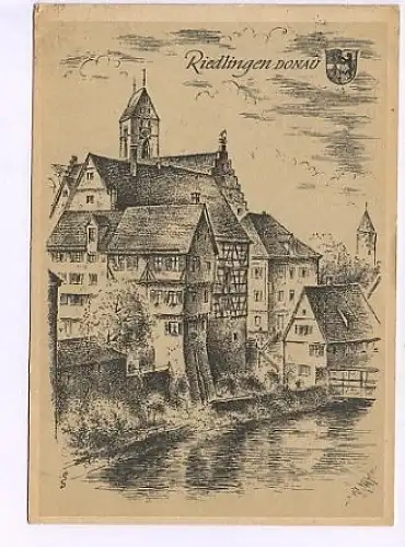 Riedlingen a.d.Donau Künstler-AK gl1954 49.224