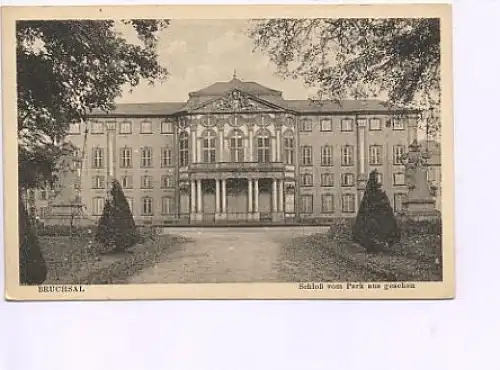 Bruchsal Schloß vom Park her ngl 49.168