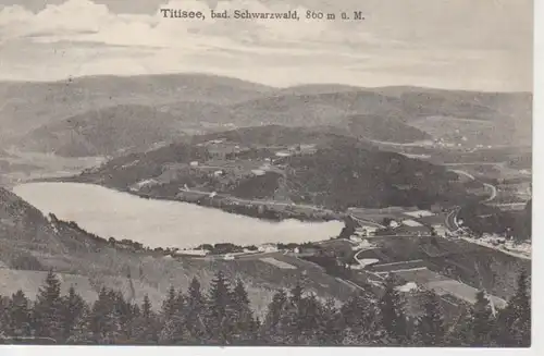 Titisee Schwarzwald von oben gl1912 63.644