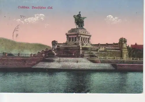 Coblenz Deutsches Eck feldpgl1916 68.254