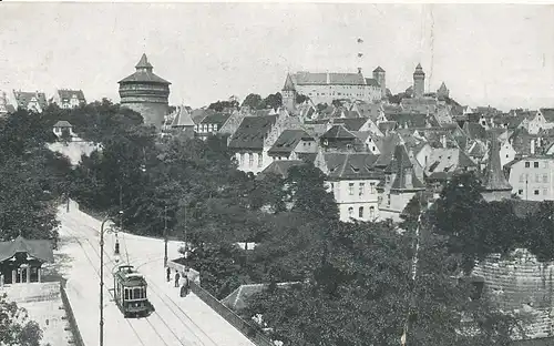 Nürnberg Ansicht vom Hallertor feldpgl1915 124.410