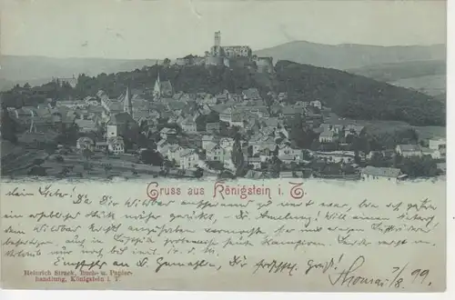 Königstein i.Ts. Alte Grußkarte gl1899 64.386