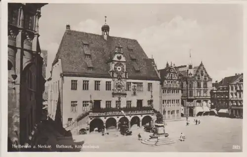 Heilbronn Neckar Rathaus - alte Autos ngl 68.311