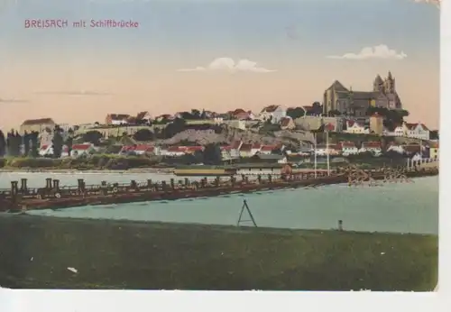 Breisach Mit Schiffbrücke feldpgl1914 68.456