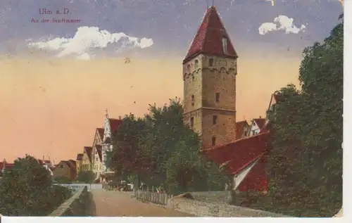 Ulm a.D. An der Stadtmauer feldpgl1918 68.473