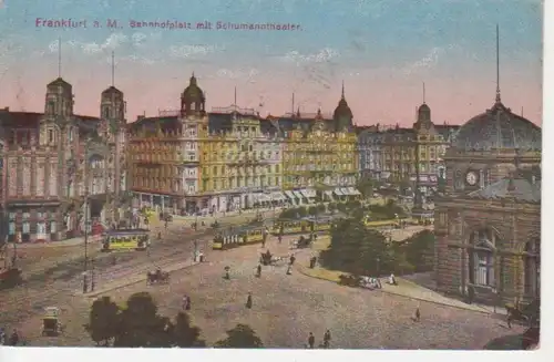 Frankfurt a.M. Bahnhofpl. Schumanntheater gl1917 64.388