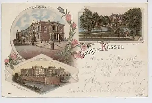 Gruss aus Kassel Litho gl1898 50.716
