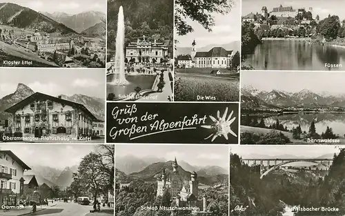 Gruß von der gr. Alpenfahrt Mehrbildkarte ngl 123.190