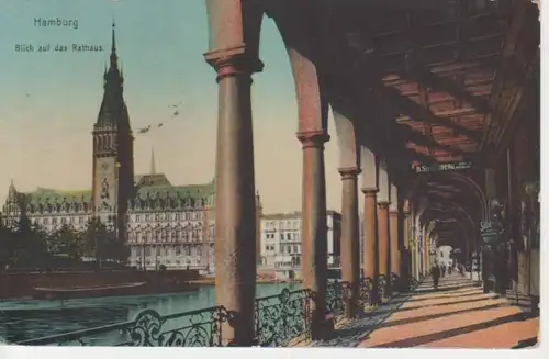 Hamburg Blick auf das Rathaus feldpgl1917 68.206