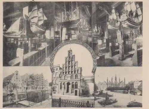 Lübeck Schiffahrtsgesellschaft 4 Bild. ~1900 ngl 64.459
