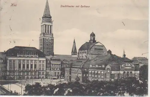 Kiel Stadttheater mit Rathaus gl1920? 64.479